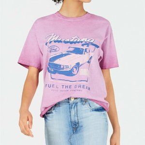 True Vintage Cotton Graphic T-Shirt - Dahlia Mauve